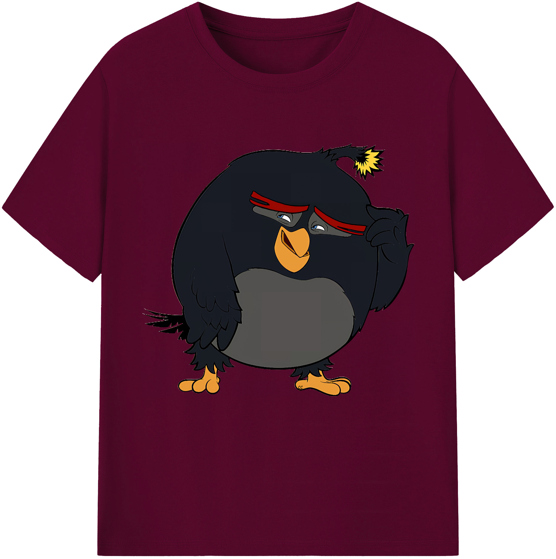（画像用） Angry Birds アングリーバード レディースカジュアルプリントTシャツ（綿100％）
